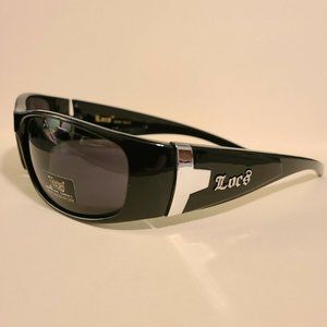 Locs Sunglasses Black Biker Glasses Wraps Hardcore Motorcycle Shades